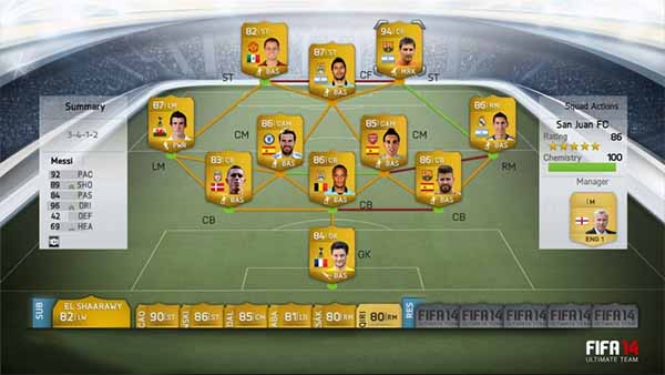 First FIFA 14 Ultimate Team screens