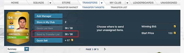 FIFA 14 Ultimate Team Trading
