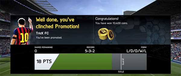 FIFA 14 Ultimate Team Seasons Rewards - Prizes and Points