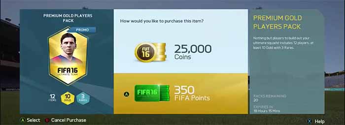 FUT Draft Rewards for FIFA 16 Online and Single Player