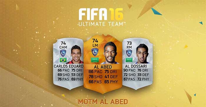 Man of the Match - FIFA 16 Ultimate Team MOTM Cards List