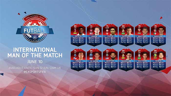 International Man of the Match - All FIFA 16 iMOTM Cards