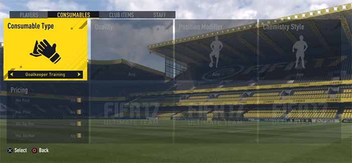 FIFA 17 Training Cards Guide for Players and Goalkeepers
