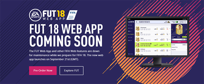 FIFA 18 Web App Release Date and FUT Webstart Details