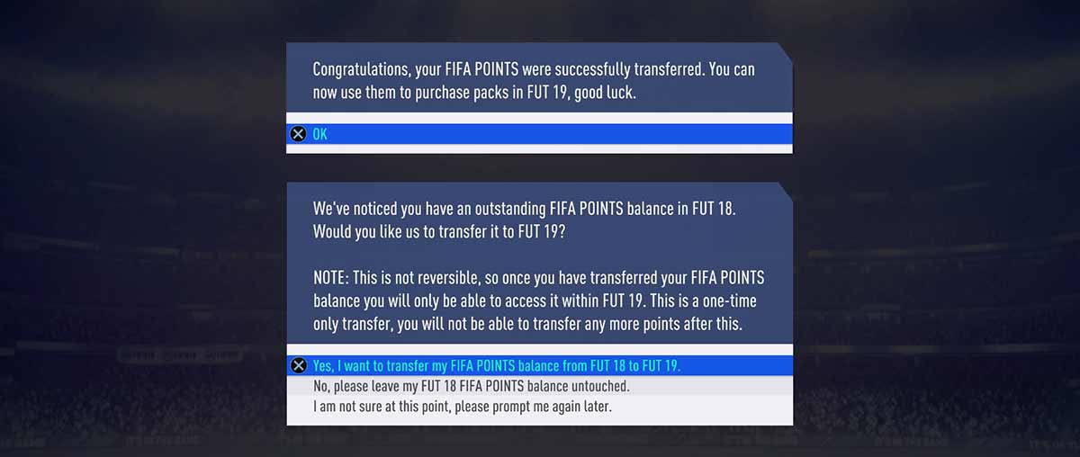 FIFA 20 Carryover Transfer Guide for FIFA Ultimate Team