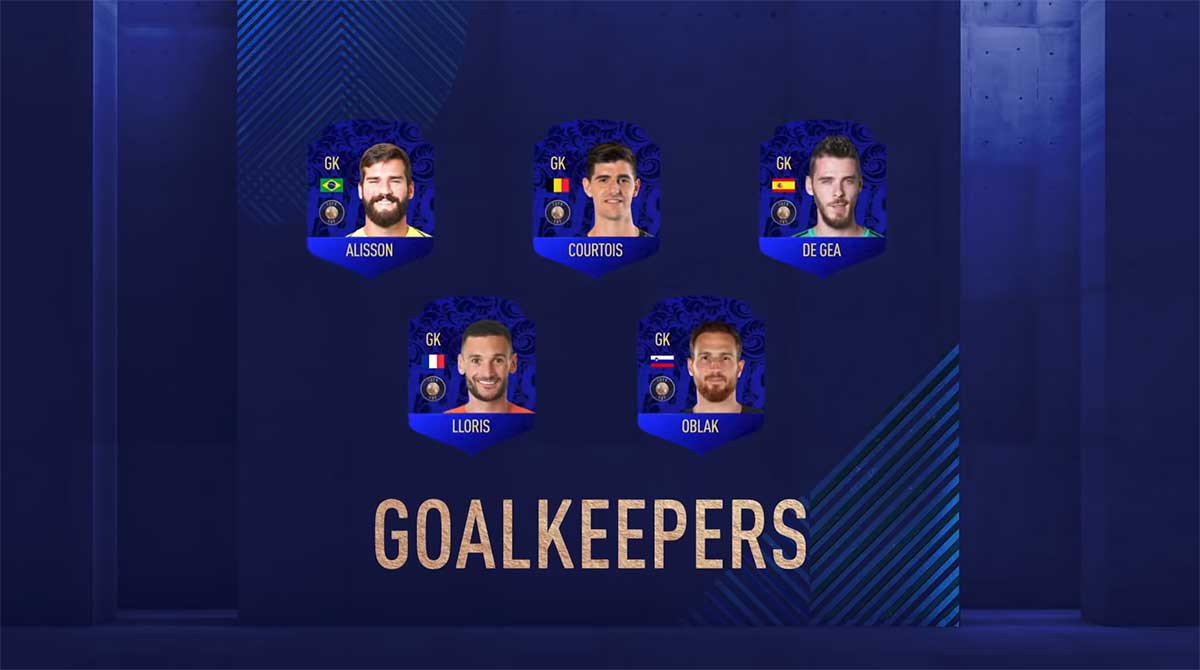 FIFA 19 TOTY Nominees - Team of the Year Players Shortlist- Best Goalkeeper in the World