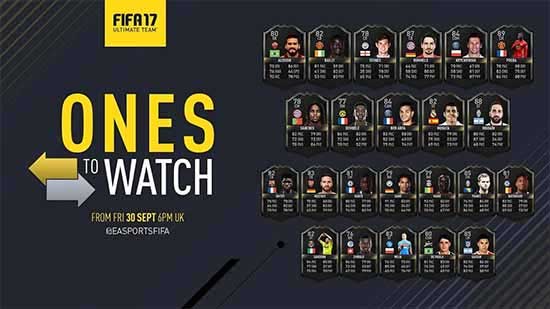 FIFA 17 Ones to Watch