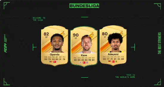 The Best FC 24 Bundesliga Forwards The Best FC 24 Bundesliga Strikers