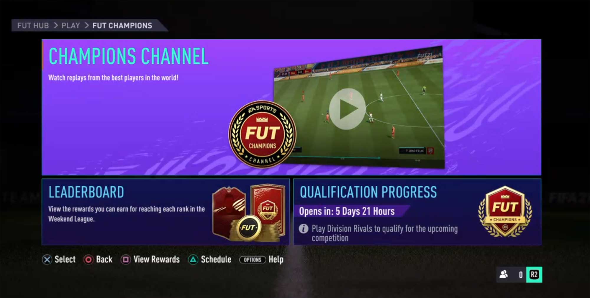 FUT Champions Channel Guide for FIFA 21