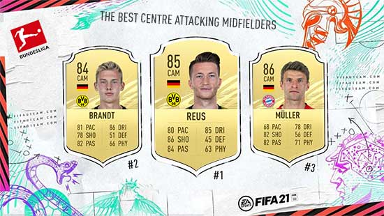 The Best FIFA 21 Bundesliga Midfielders