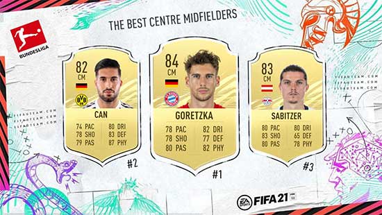 Os Melhores Médios da Bundesliga em FIFA 21