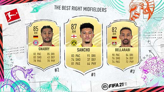 The Best FIFA 21 Bundesliga Midfielders