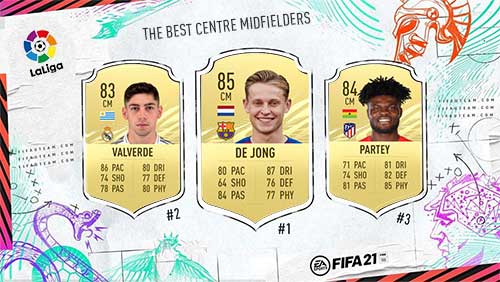 The Best FIFA 21 La Liga Midfielders