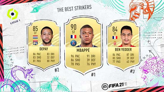 Os Melhores Avançados da Ligue 1 em FIFA 21