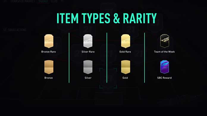 FIFA 21 Item Types