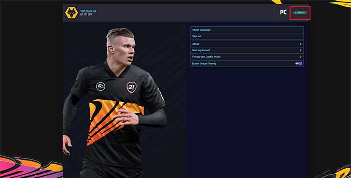 FIFA 21 Web App