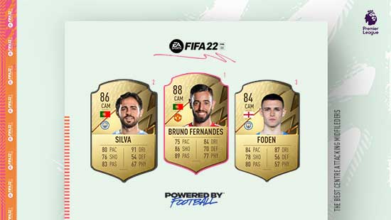 Os Melhores Médios da Premier League em FIFA 22