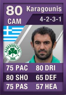 FIFA Ultimate Team Cartão Roxo - Karagounis