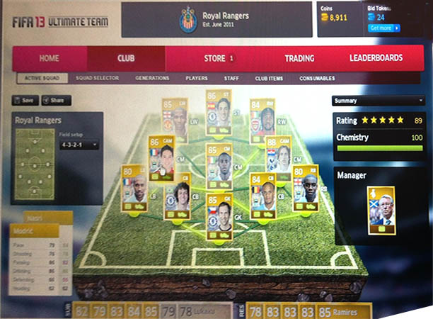 FIFA 13 Ultimate Team: The first details, screenshots and video
