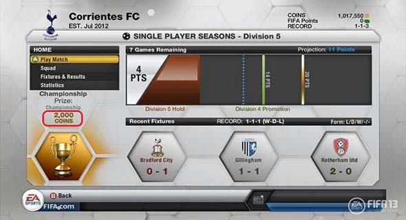 FUT 13 : More Features
