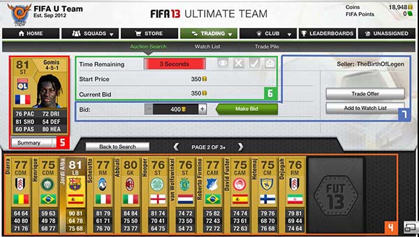 FUT 13 Web App - Results