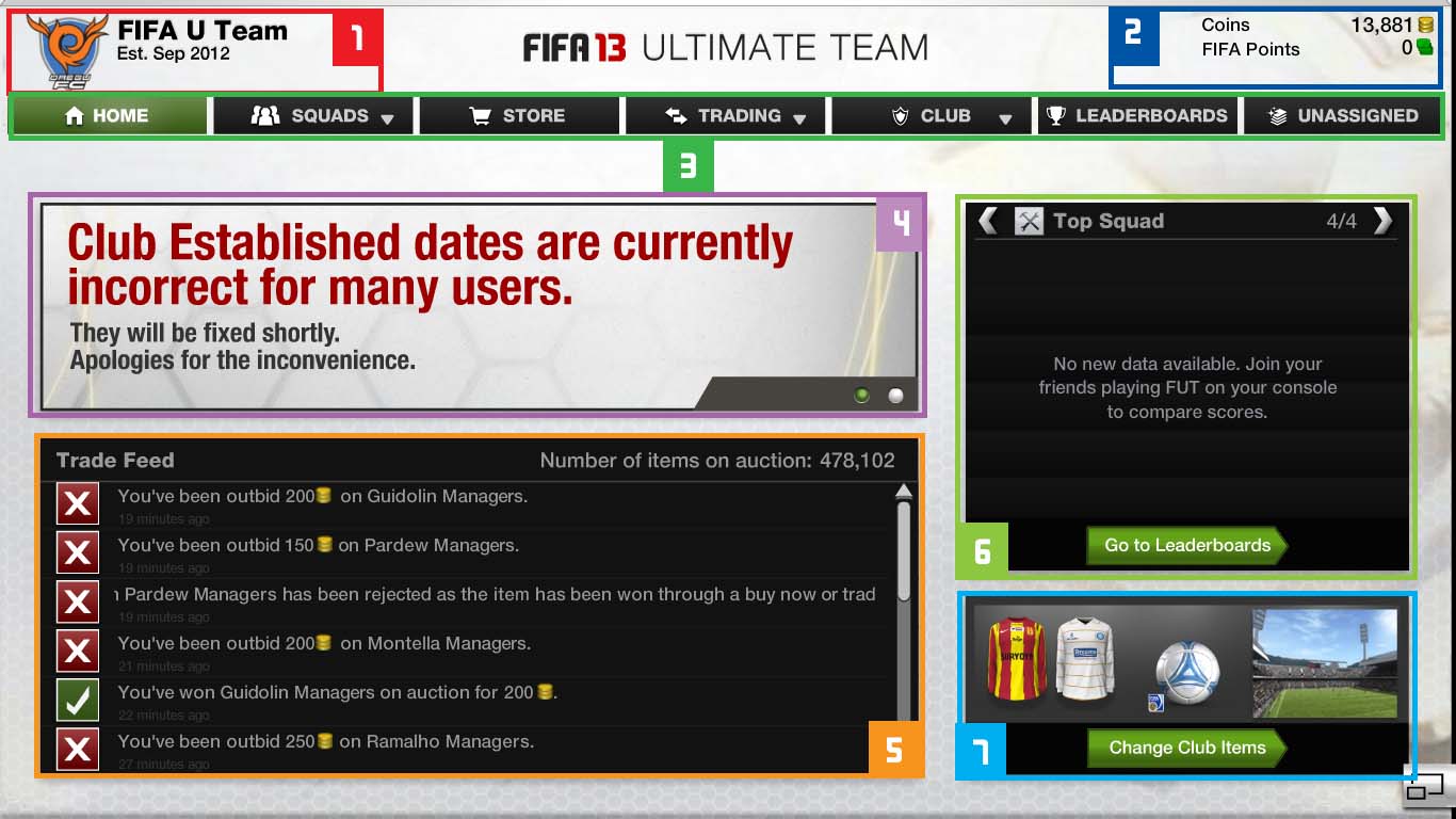 Ultimate team web app 