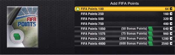 FIFA 13 Ultimate Team - FIFA Points