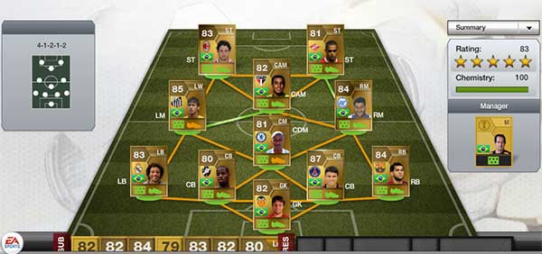 FIFA 13 Ultimate Team Brazilian Squad - Unlimited Budget