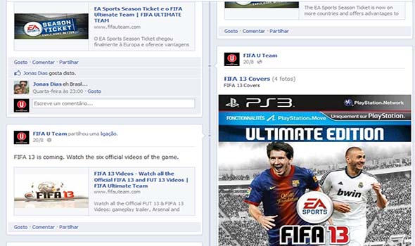 FIFA U Team Facebook Page