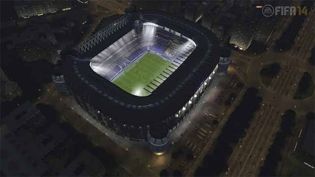 Estádios de FIFA 14 - Os Estádios Incluídos em FIFA 14