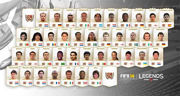 Everything about the FIFA 14 Ultimate Team Legends