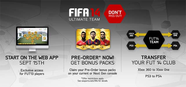 FUT 14 Web App Early Access is Available since September 13th