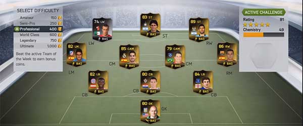 FUT 14 TOTW Challenge - Earning Coins