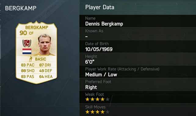 FUT 14 Bergkamp