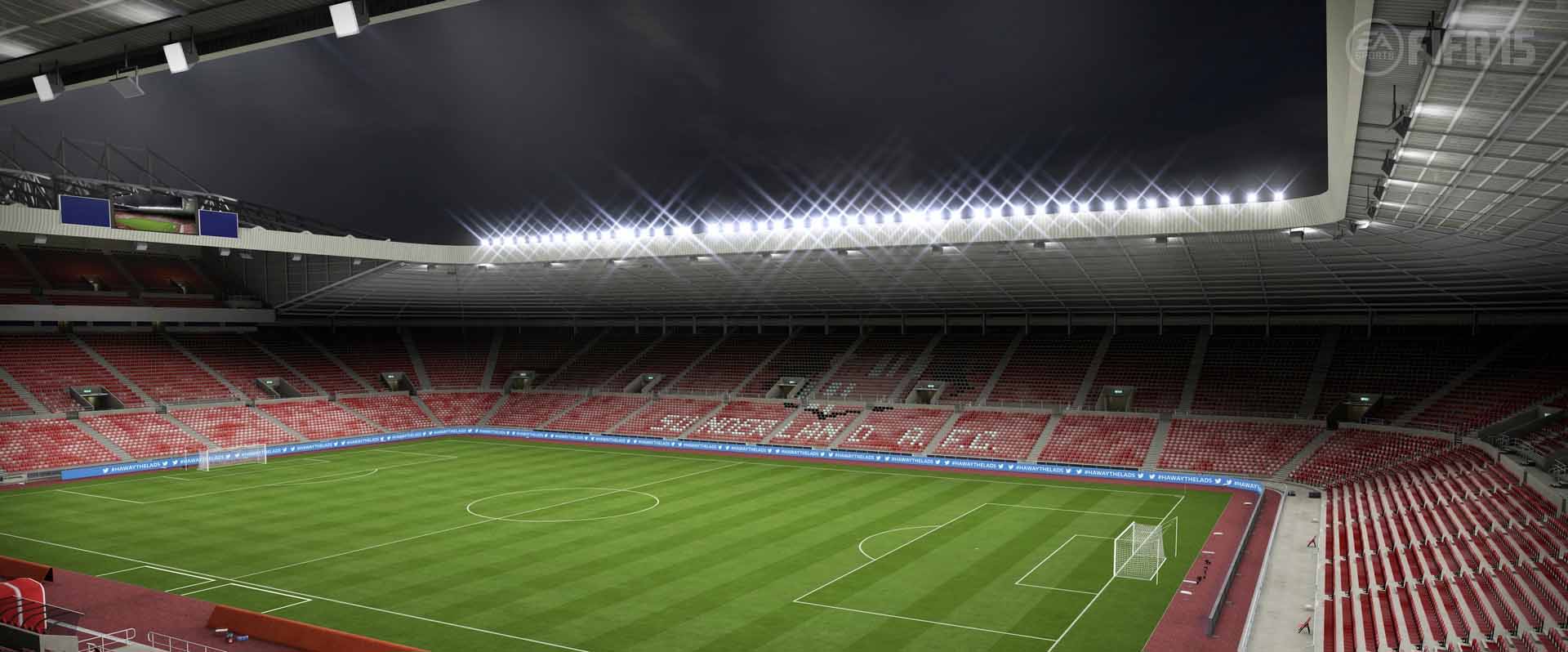 FIFA 15 features all the Barclays Premier League Stadiums