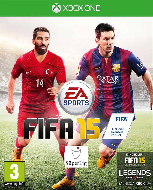 Arda Turan joins Messi on the FIFA 15 cover for Turkey