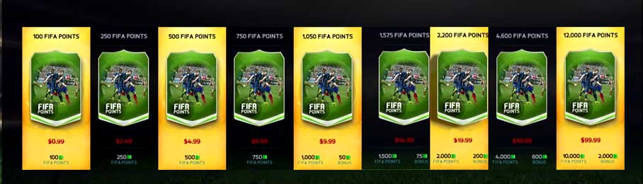 FIFA Points for Sale in Playstation Store
