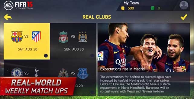 FIFA 15 Ultimate Team Mobile