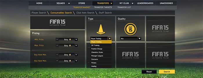 Guia de Consumíveis para FIFA 15 Ultimate Team