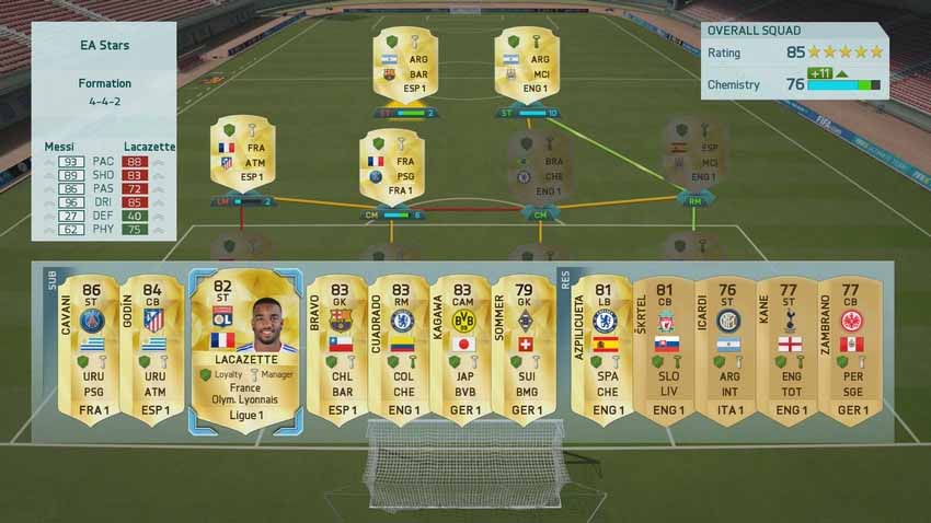 User Interface Improvements of FIFA 16 Ultimate Team