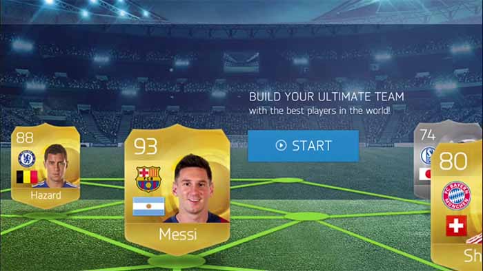 Mobile Video game, card Design, fut, FIFA Mobile, FIFA 16, FIFA 17, fifa  18, match, web Application, FIFA