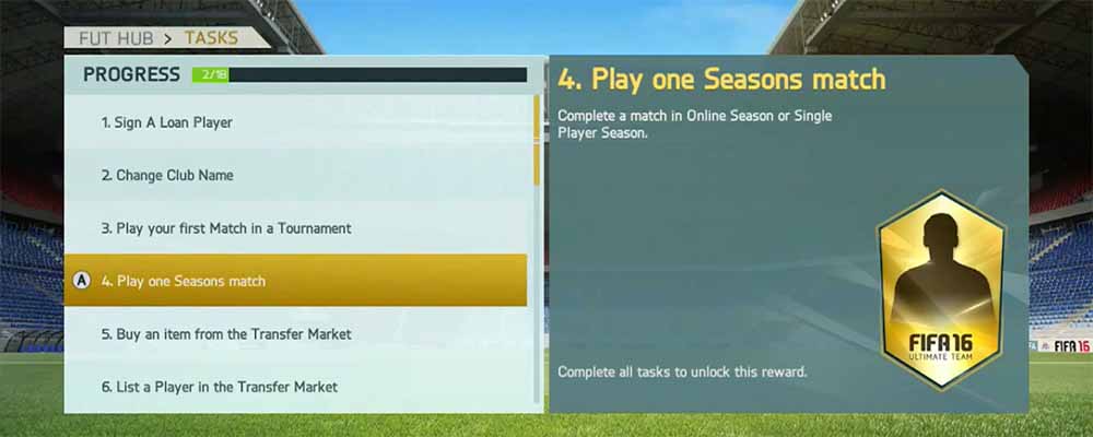 FIFA 16 Ultimate Team Manager Tasks Basic Guide