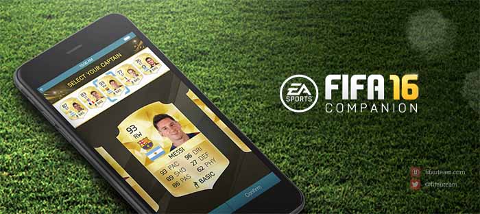 FIFA 16 Companion App for iOS, Android and Windows Phone