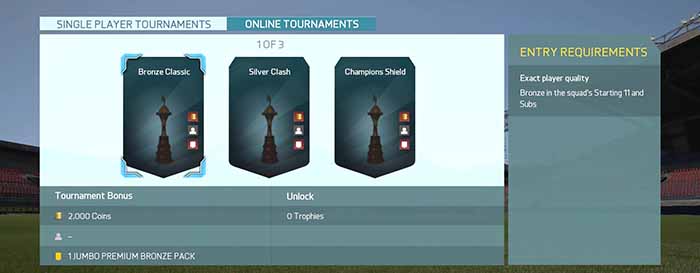 All the FIFA 16 Ultimate Team Tournaments