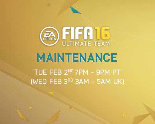 Complete List of FIFA 16 Maintenance Times