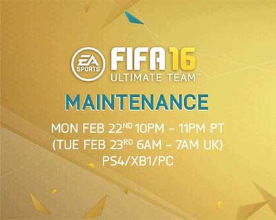 Complete List of FIFA 16 Maintenance Times