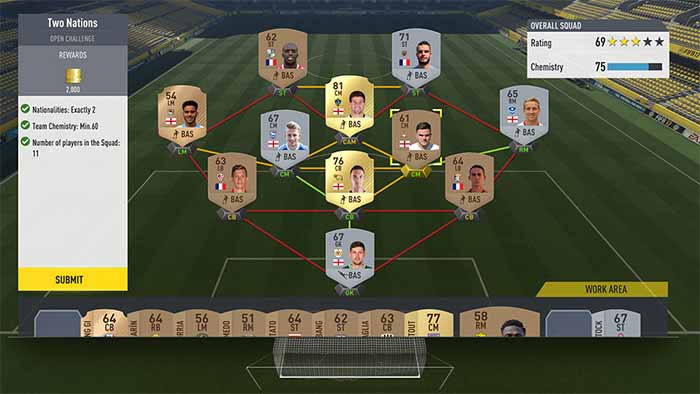 Desafios de Montagem de Elenco para FIFA 17 Ultimate Team