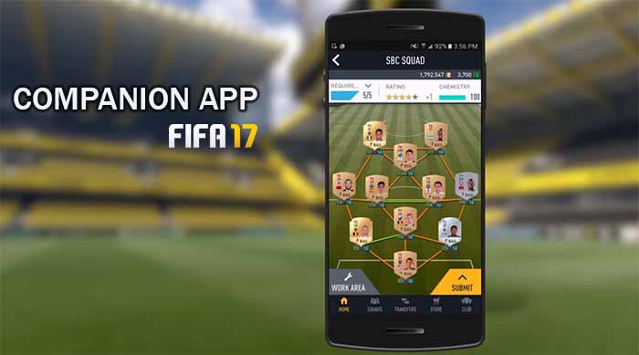 FIFA 17 Companion' permite que os usuários gerenciem seus times através de  dispositivos móveis 