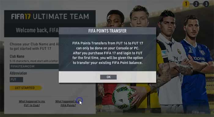 FIFA 17 Carryover Transfer Guide for FIFA Ultimate Team