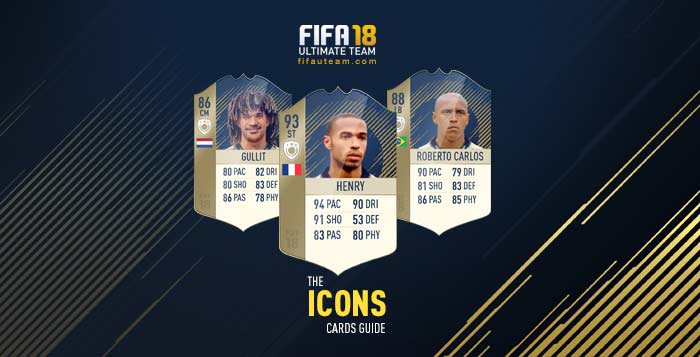 FIFA 18 Players Cards Guide - Icons Cards